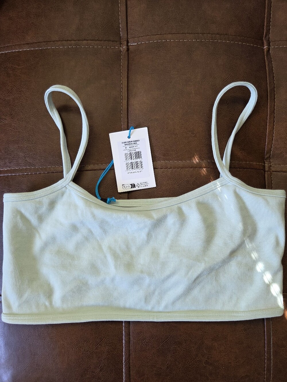 Gymshark Everywhere Ribbed Babdeau Bra